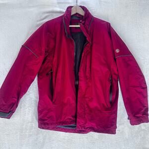 Timberland Weathergear Women’s Red Waterproof Jacket Size S Small